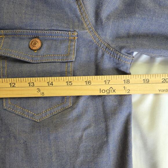 Cabi Workshop Jacket Womens XS Blue Denim Western Cowgirl Button-Up - Picture 10 of 11